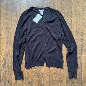 NWT H&M button up sweater size XL